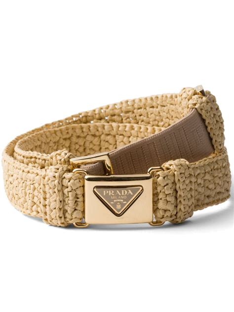 prada raffia belt|Prada Raffia Belt .